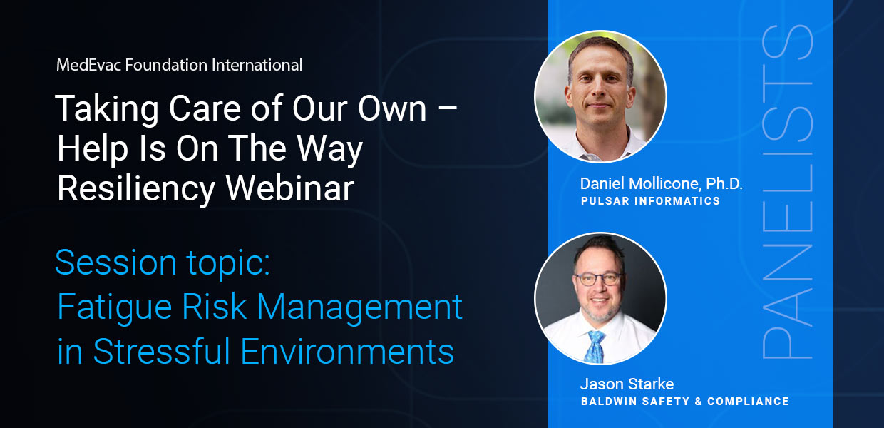 Image: Webinar announcement with pictures of panelists Daniel Mollicone and Jason Stark.